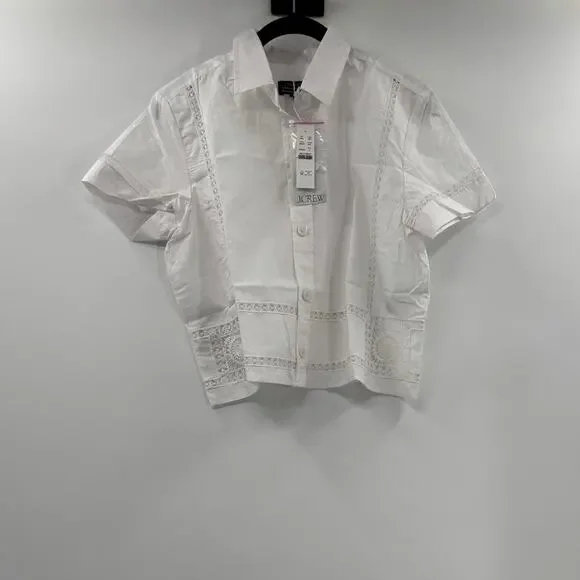 J.Crew Gamine eyelet-trim shirt - Picture 6 of 8